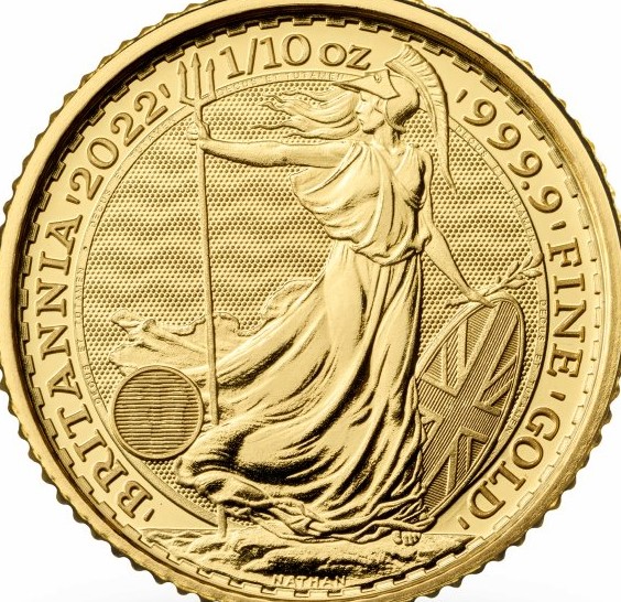 1/10 Unze Britannia Goldmünze 2022