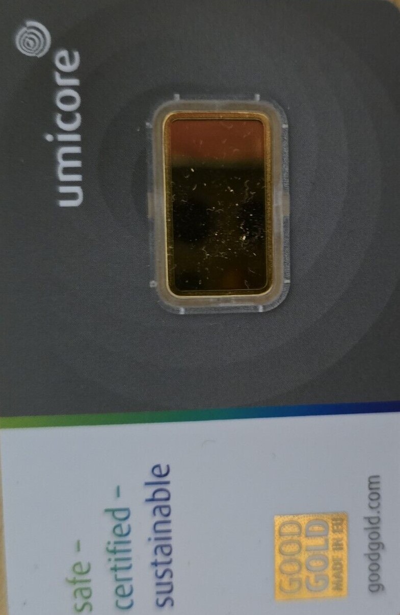 2,5 Gramm Goldbarren Umicore