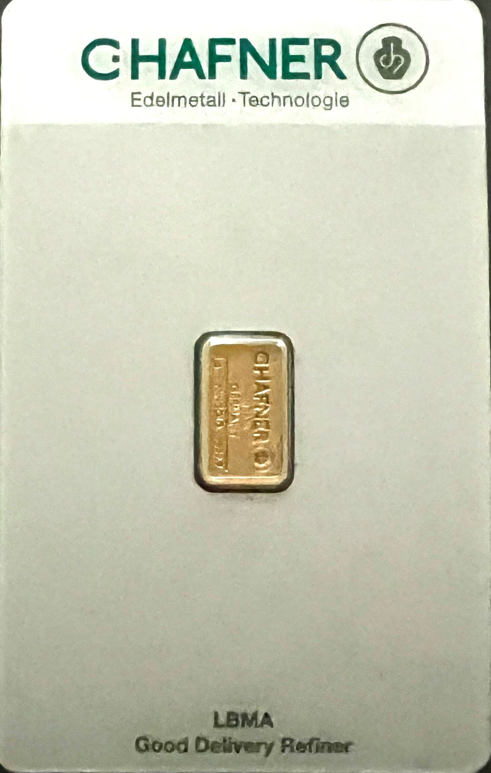 1 Gramm Goldbarren C. Hafner