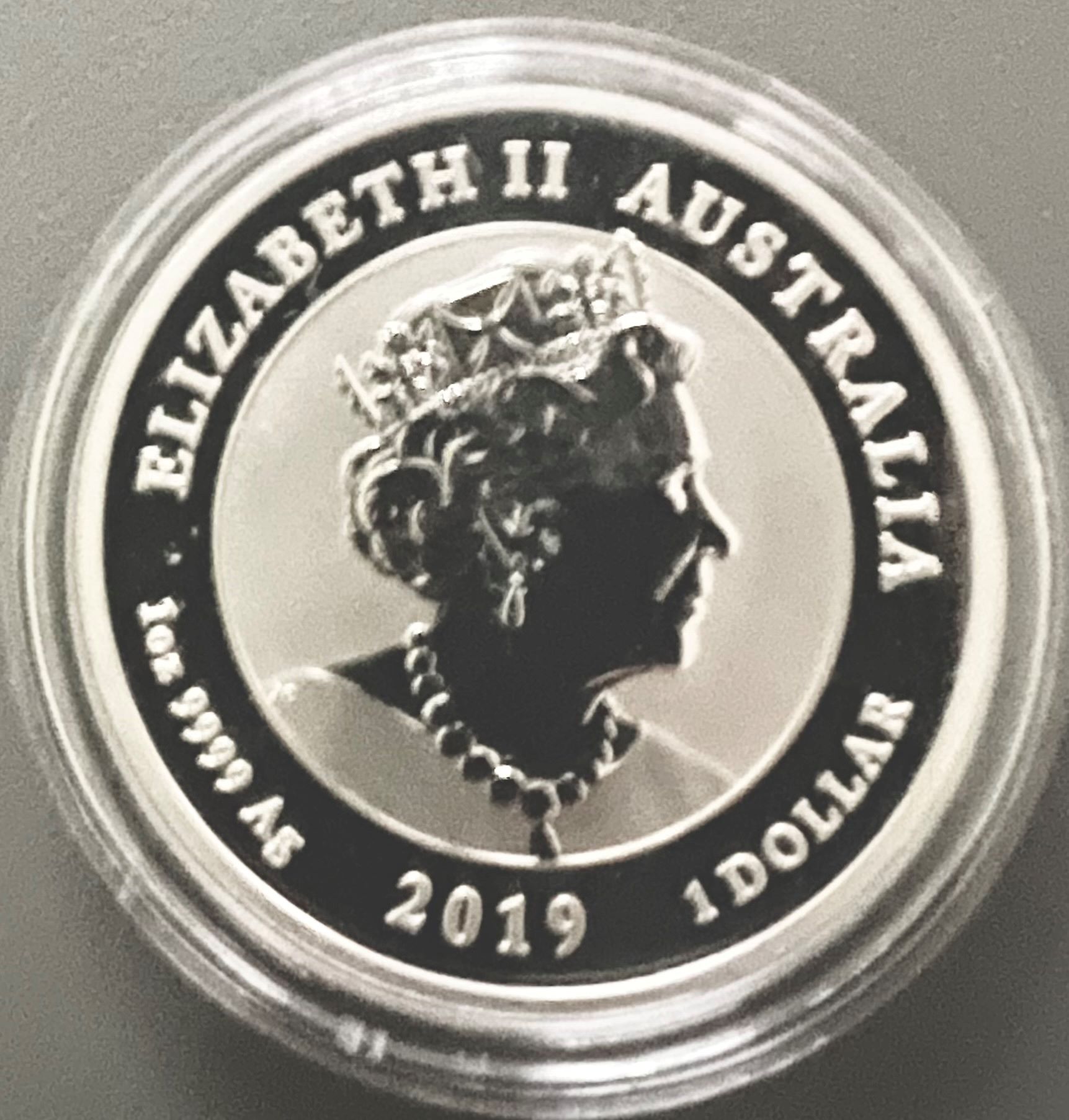 1 Unze Silbermünze Australien Drache & Drache 2019