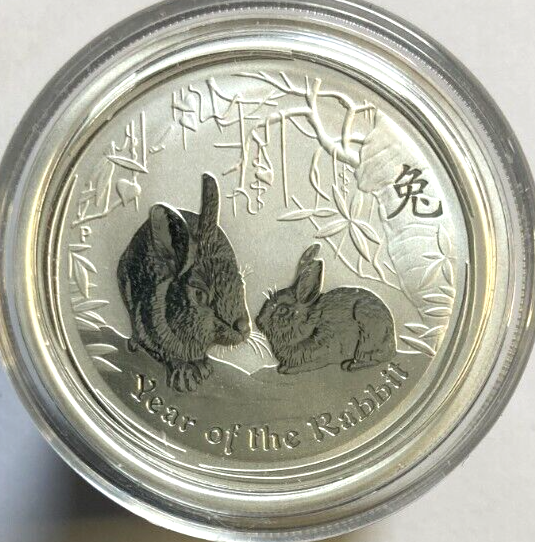 5x 1/2 oz Year of the Rabbit 2011