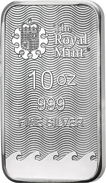 10 Unzen Silberbarren Britannia