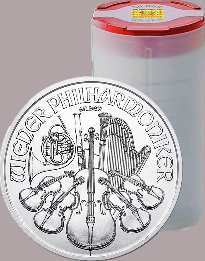 20 x 1 Unze Silber Philharmoniker 2025
